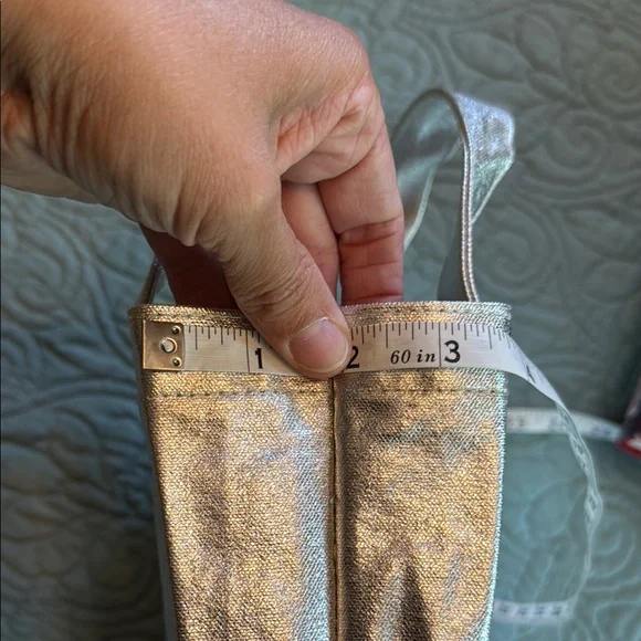 NWOT Madewell Metallic Silver Small Tote Bag - Picture 7 of 7